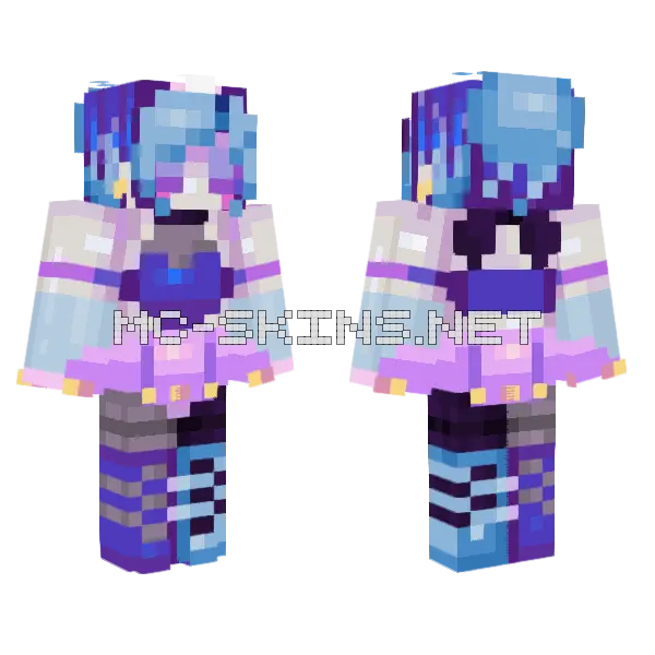 New CCRP Ballora Minecraft skin, front and back