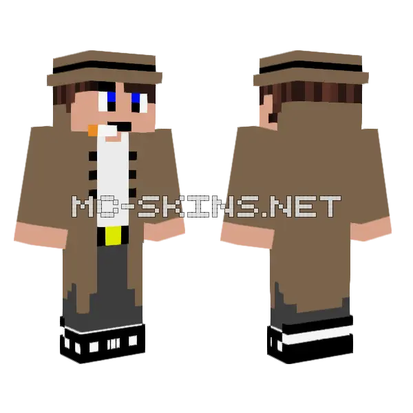 New Detective Suit Minecraft skin, front and back