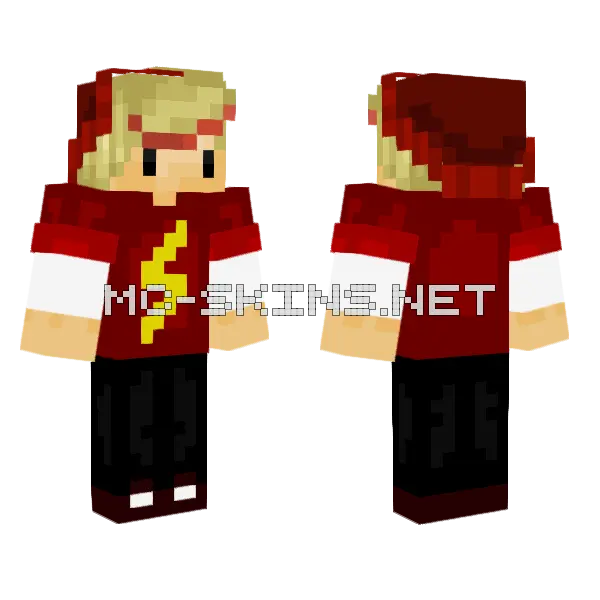 New Era Flash Minecraft skin, front and back