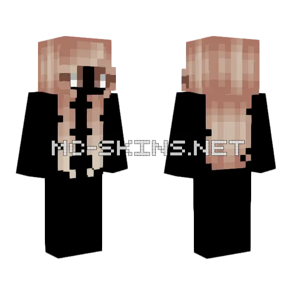 New Female HB Blonde Ombre Minecraft skin, front and back