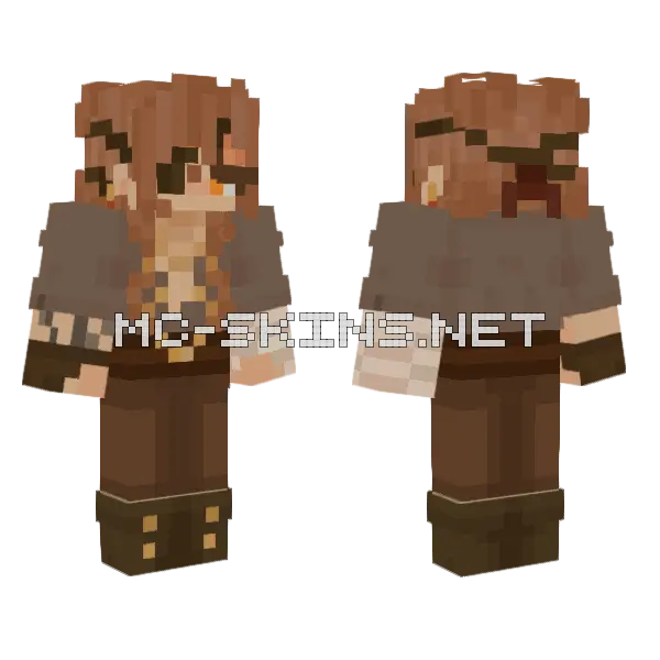 New Greer Pirate Minecraft skin, front and back