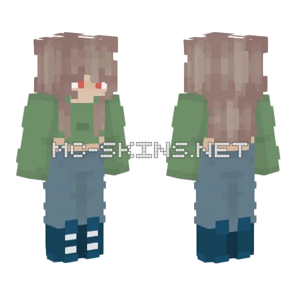 New Here Rce Minecraft skin, front and back