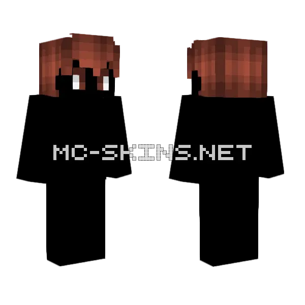 New Male HB Short Bangs Brown Minecraft skin, front and back