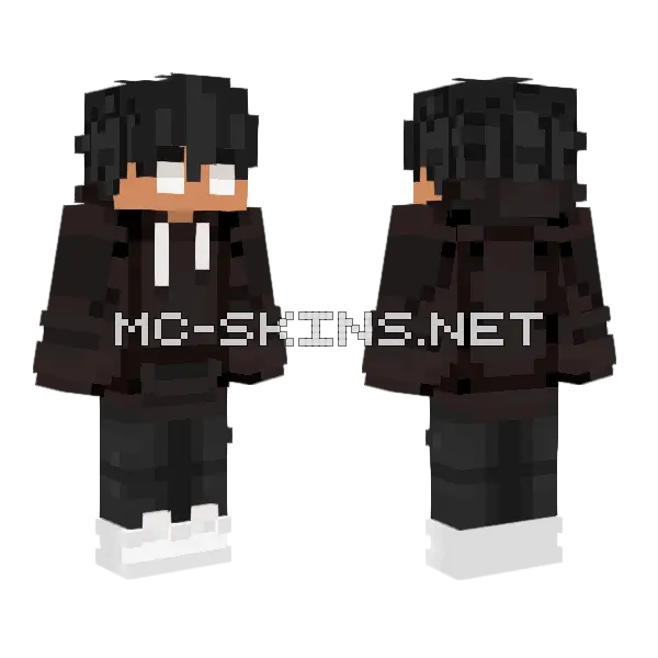 New Me No Eyes Final Minecraft skin, front and back