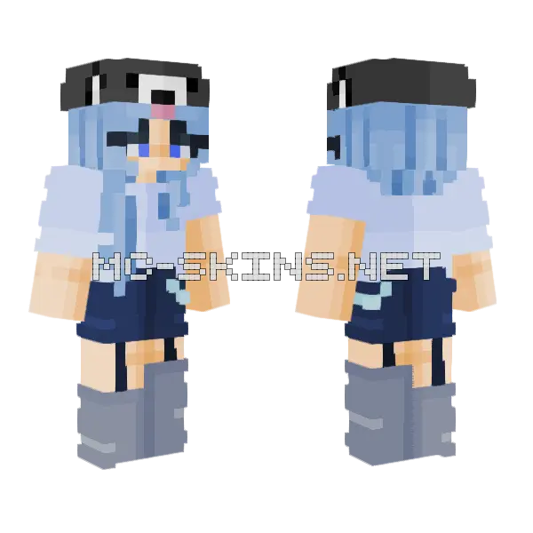 New Persona Dog Hat Minecraft skin, front and back