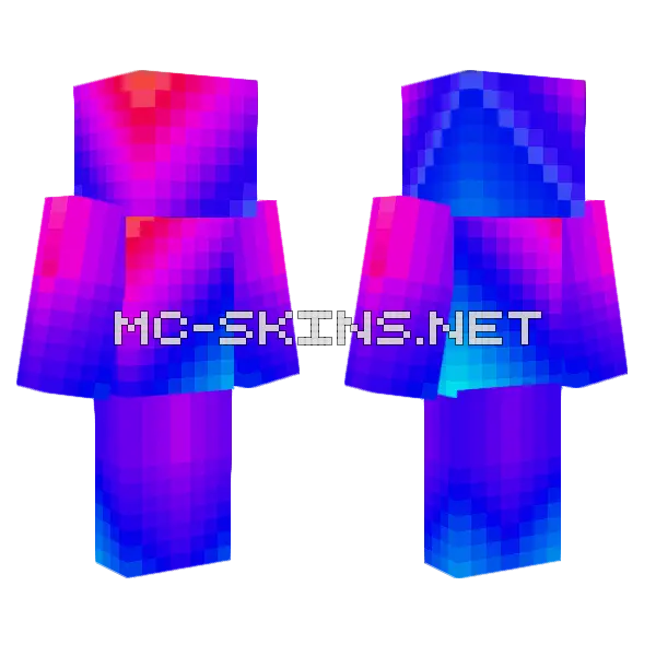 New Transparent Outer Layer Test Minecraft skin, front and back