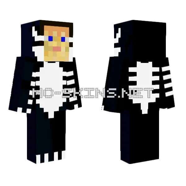 New Venom 1 3 Minecraft skin, front and back