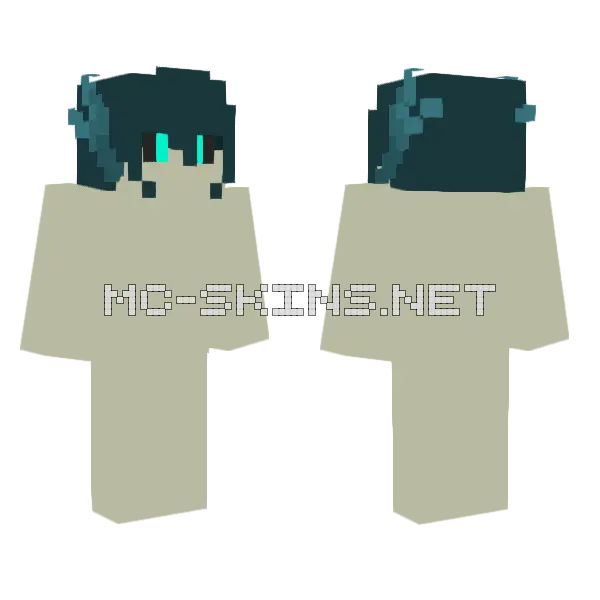Nex The Humanoid Warden Minecraft skin, front and back