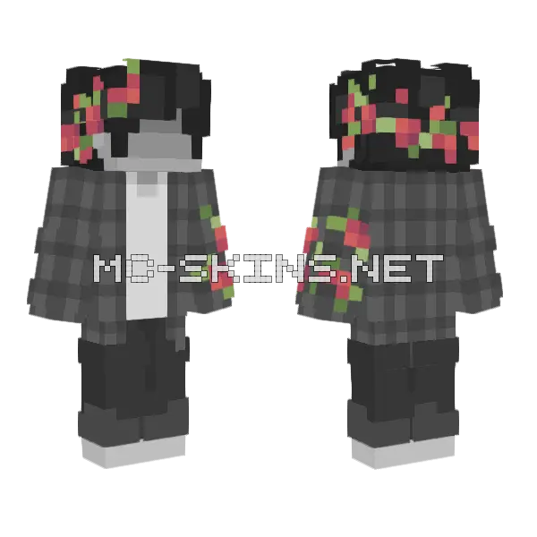 Nezoshoki Floral Jacket, front and back
