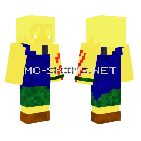 Ngoc Zombie Survivor Skin Minecraft skin, front and back