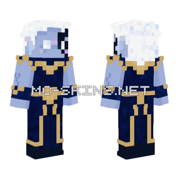 Nhira The Drow Minecraft skin, front and back