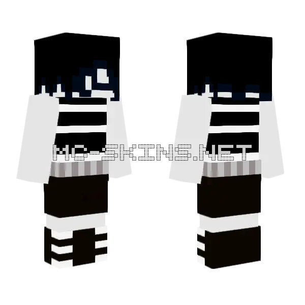 Nia I Cant Sleep Minecraft skin, front and back