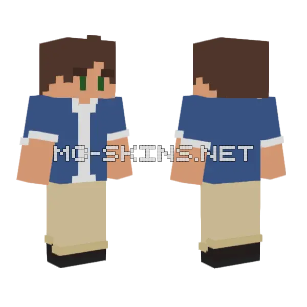 Nice Boy Minecraft skin, front and back