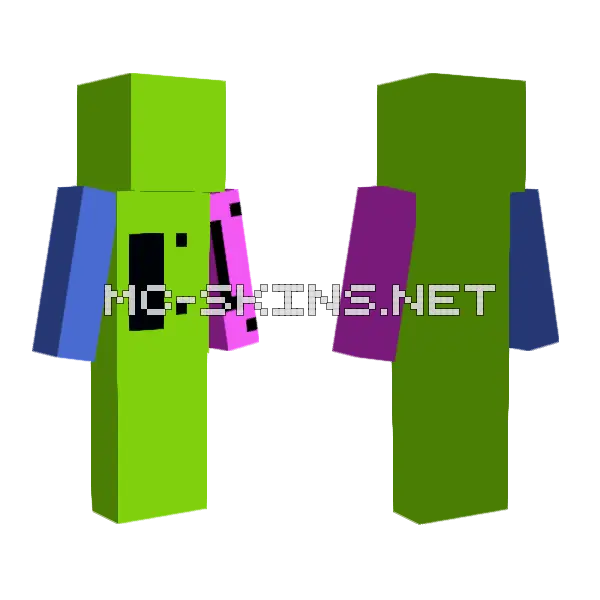 Nickoissmart Monster Skin Minecraft skin, front and back