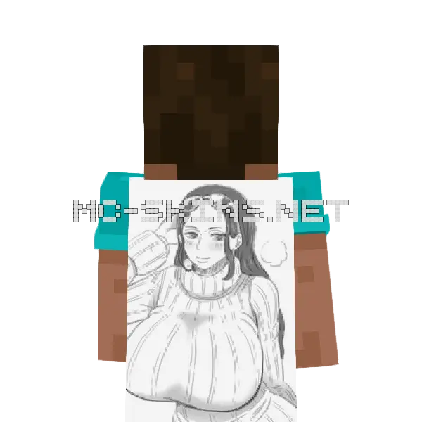 Nico Robin Sweater cape, outside and lining