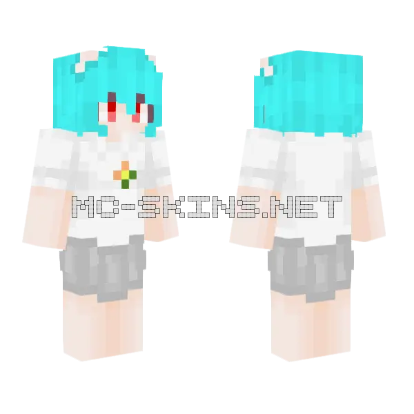Nicole Waterson Minecraft skin, front and back
