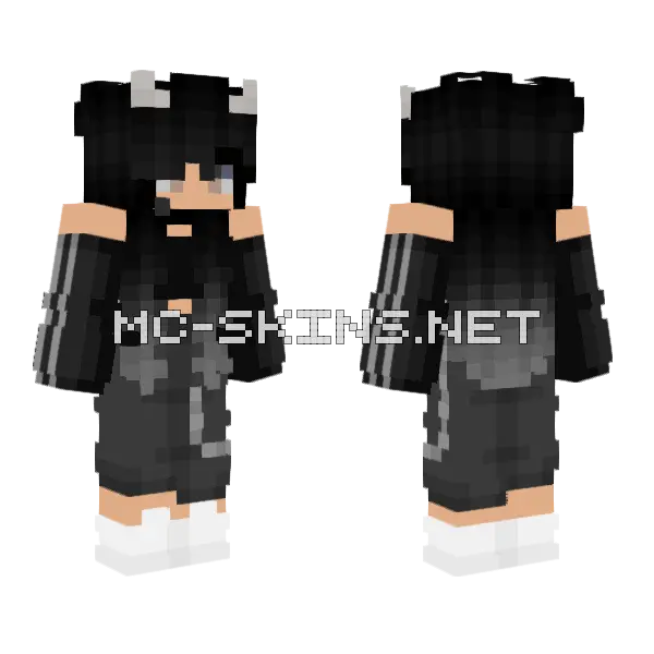 Nicolette Minecraft skin, front and back