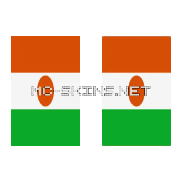 Niger Flag cape, outside and lining