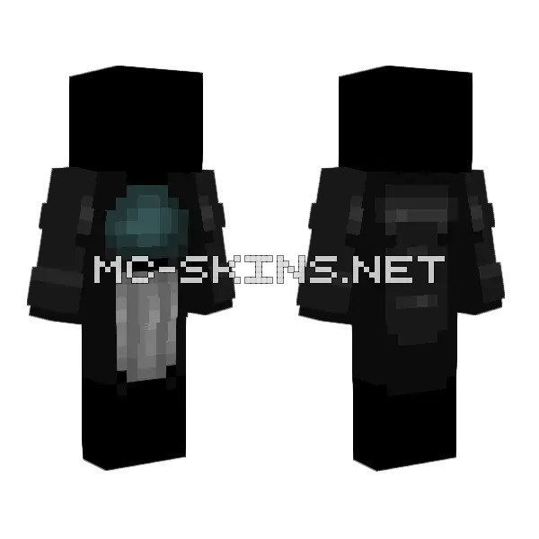 Night At The Beach Minecraft skin, front and back