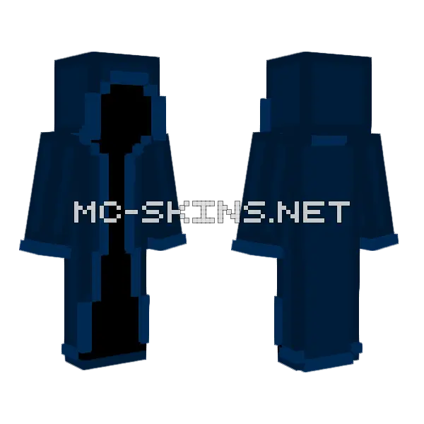 Night Cloak Minecraft skin, front and back
