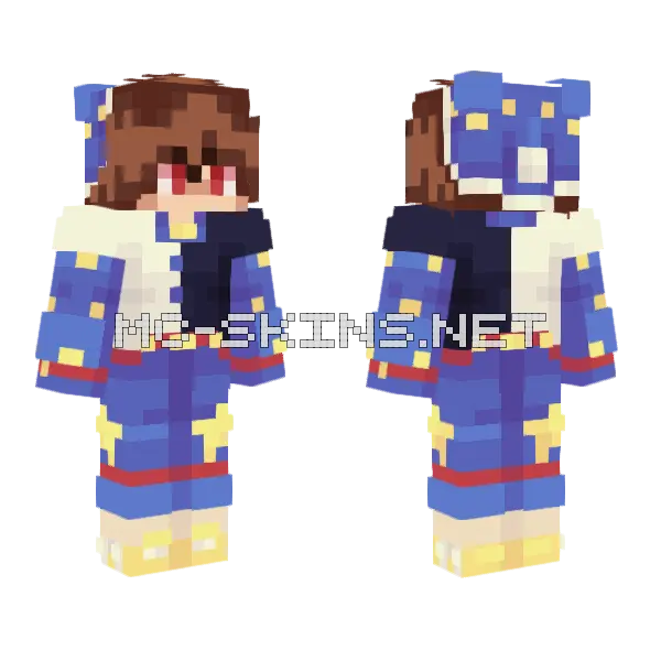 Night Drop Minecraft skin, front and back