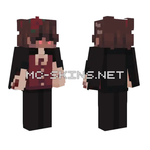 Night Fang Minecraft skin, front and back
