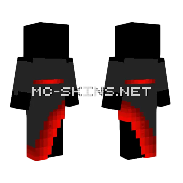 Night Of The Bloodmoon Minecraft skin, front and back