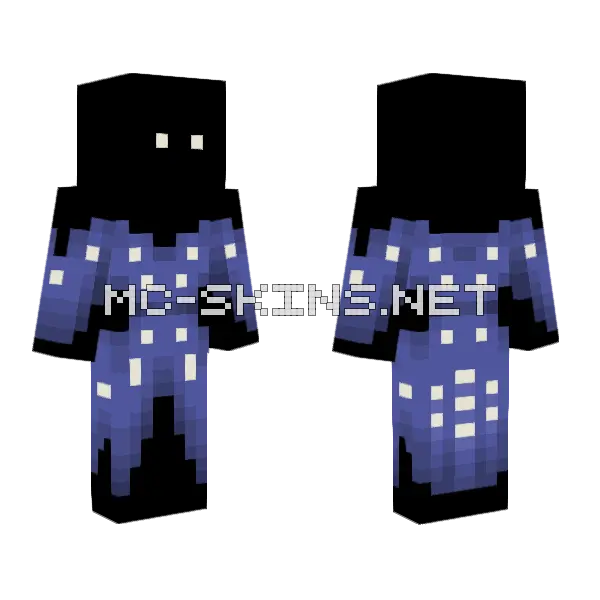 Night Skies Minecraft skin, front and back