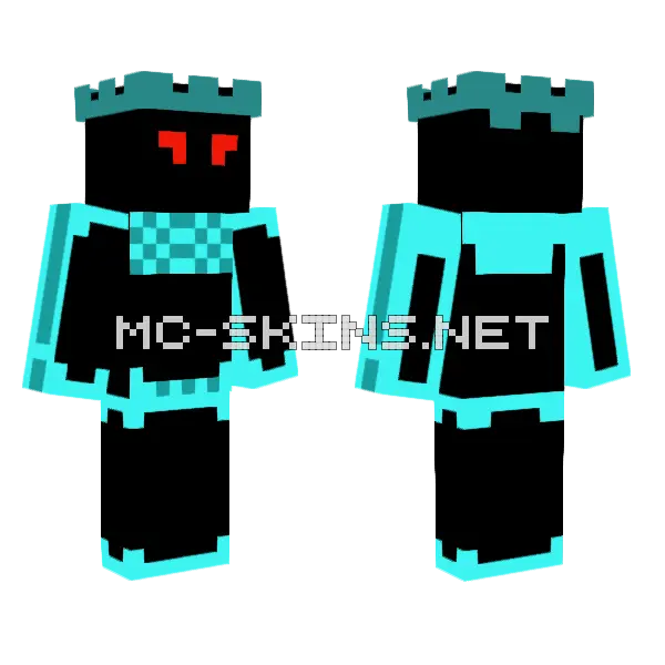 Night Sky Blue Minecraft skin, front and back