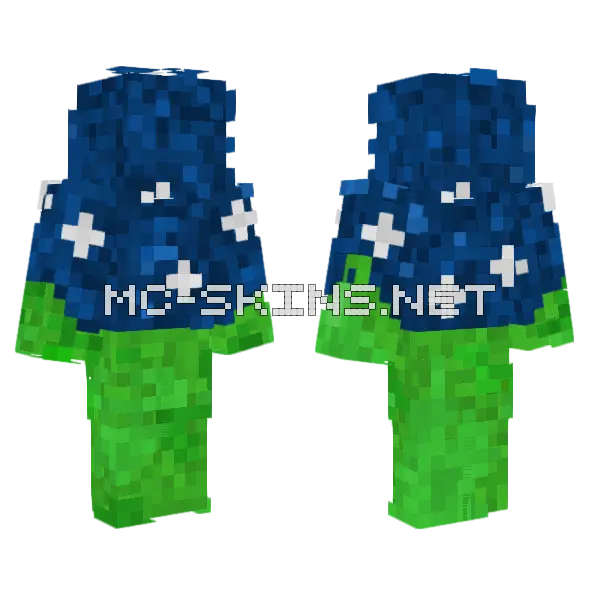 Night Sky Skin Minecraft skin, front and back