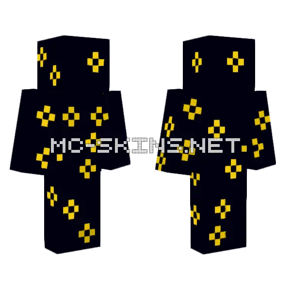 Night Sky Skin Minecraft skin, front and back