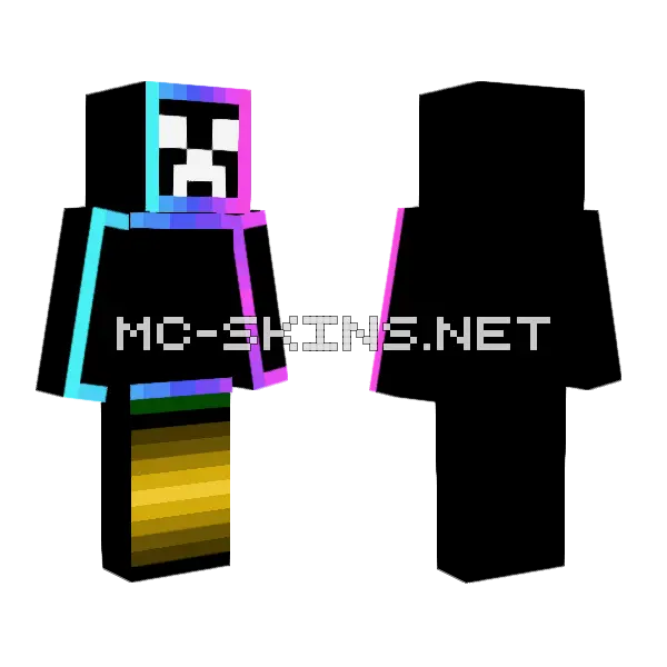 Night Trooper Minecraft skin, front and back