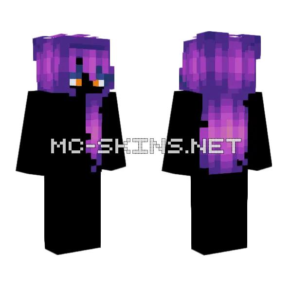 Nightfall HB Minecraft skin, front and back