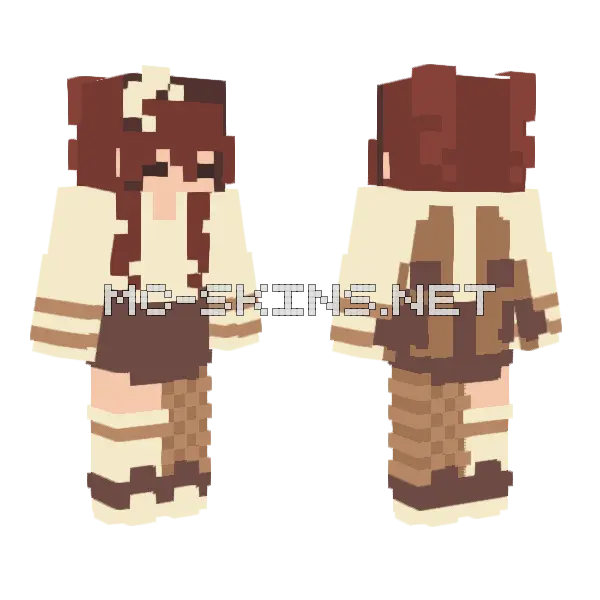 Nightlight Trade Nuggettheowl D Minecraft skin, front and back