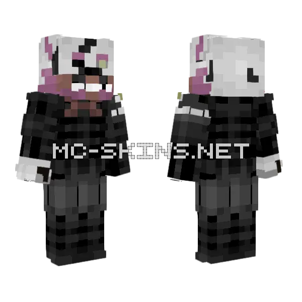 Nightmare Mangle Minecraft skin, front and back