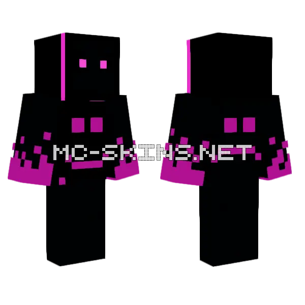 Nightmare Turbo Assassin Minecraft skin, front and back