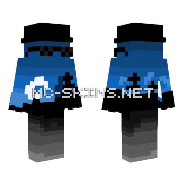 Nightsky Car Skin Minecraft skin, front and back