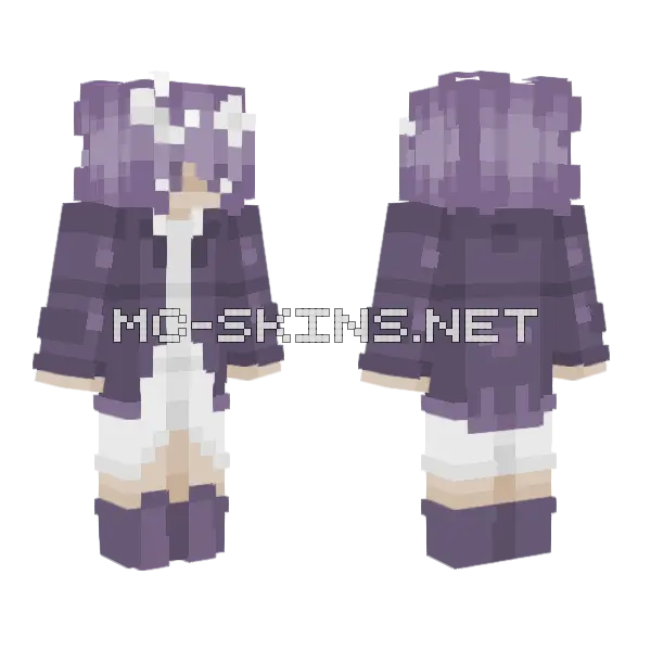 Nighttime Falls Minecraft skin, front and back
