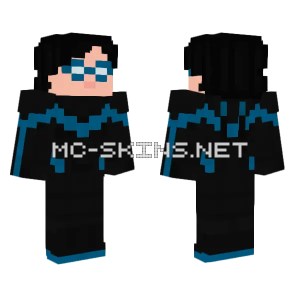 Nightwing DC Comics Suit, front and back