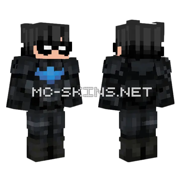 Nightwing Suit, front and back