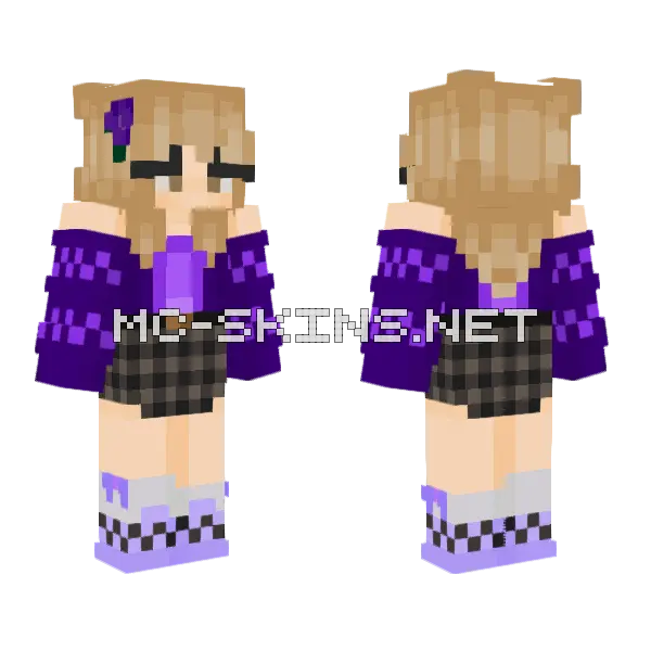 Nihachu Skin Minecraft skin, front and back