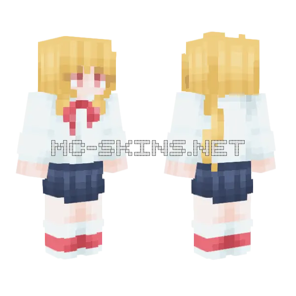 Nijika Ijichi Minecraft skin, front and back