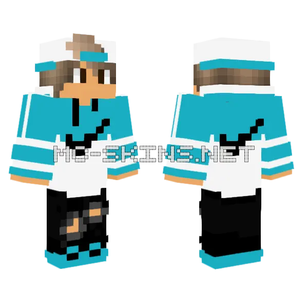 Nike Boy Minecraft skin, front and back
