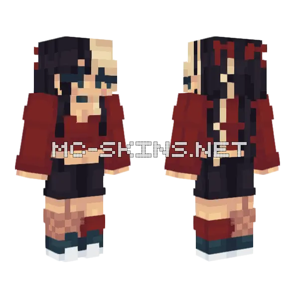 Niki Nihachu Minecraft skin, front and back