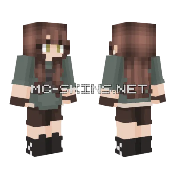 Nikki Maze Runner Minecraft skin, front and back