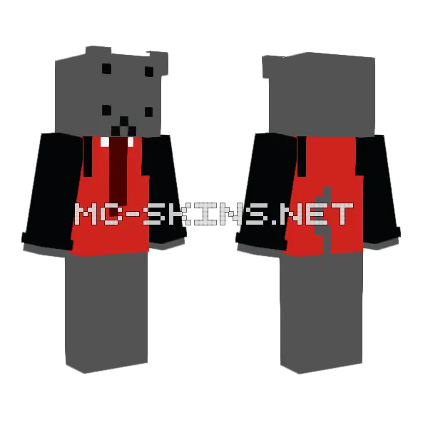Nimbus Fixed Tail Minecraft skin, front and back
