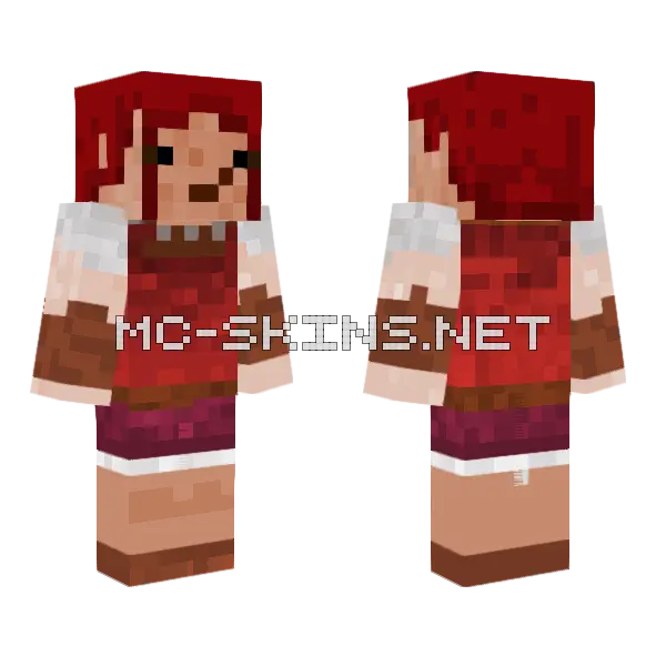 Nimona Minecraft skin, front and back