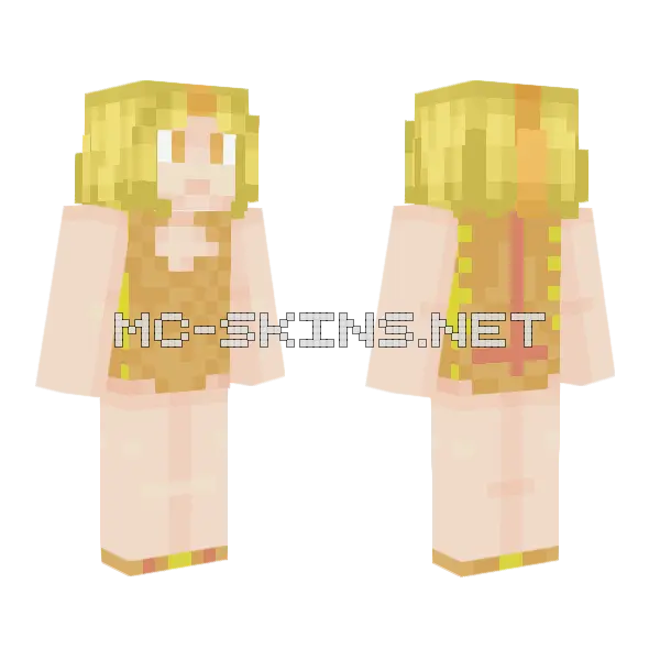 Nina Summer Minecraft skin, front and back