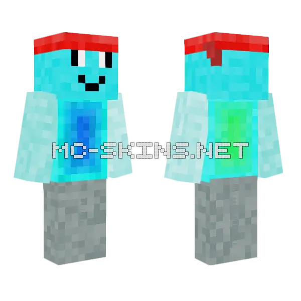 Ninja Blob Skin Minecraft skin, front and back