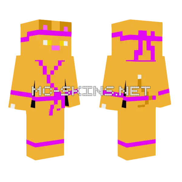 Ninja Cat Minecraft skin, front and back